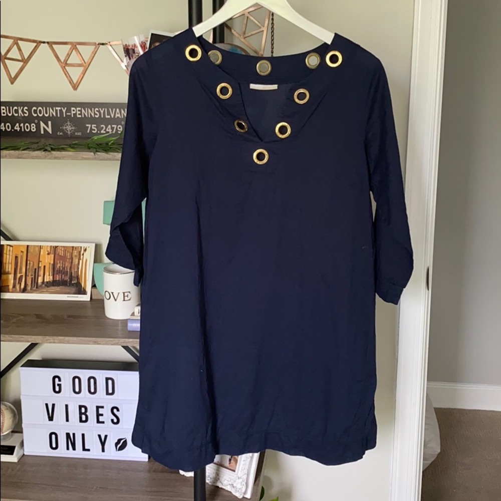 Navy blue Michael Kors tunic top